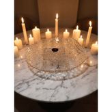 Arda Cam Servis Tabağı Hammered Clear 28 cm
