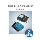 Arduino 2-adet Temperature Humidity Sensor Module – DHT11 Sıcaklık ve Nem Sensörü Modülü