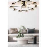Arelon Ledli 11.li Avize Gold Kaplama