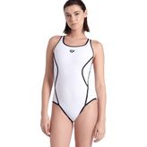 Arena 006643150 Profile Swimsuitalyv Back Beyaz Kadın Yüzücü Mayosu