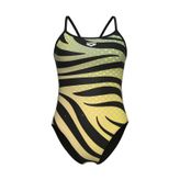 Arena 007158560 Multi Stripes Swimsuitalylace Back Kadın Yüzücü Mayosu