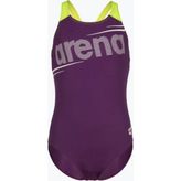 Arena G Bold Swimsuit V Back Mor Kız Çocuk Yüzücü Mayosu 011755960 - 6 - 7 Yaş