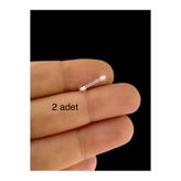 Arescollection 2 Adet bioplast şeffaf esnek piercing