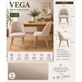 Argedemo Vega Yemek Masası Sandalyesi Cafe ve Işyerinde Kullanıma Uygun - Krem