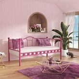 Argimo Kamelya 90x190 CM Pembe Sedir Metal Karyola