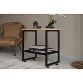 Argimo Legno Metal Baş Ucu Komodin - Siyah