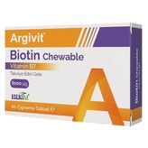 Argivit Biotin Chewable B7 Vitamini İçeren 60 Çiğneme Tableti