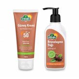 Arifoğlu 50+ Bitkisel Güneş Kremi 100ml + Bitkisel Bronzlaşma Yağı 120ml(Set)