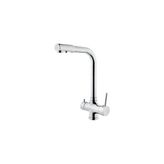 Arıtma Tek Gövde Evye Bataryası - Kare Banyo - Gri