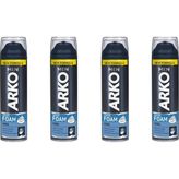 Arko Men 200 ml x 4 Cool Tıraş Köpüğü Yumuşatıcı Özellik ile Hassas Ciltler İçin
