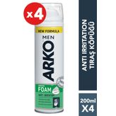 Arko Men 4x200 ml Anti-Irritation Tıraş Köpüğü