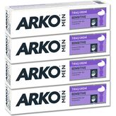 Arko Men 4x90gr Sensitive Tıraş Kremi Hassas Ciltler İçin Yumuşak ve Koruyucu Formül