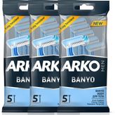 Arko Men Erkek Banyo Tıraş Bıçağı 15'li