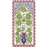 Armada Çini 20X40 Cm Ed 161 Saksılı Eldekoru Çini Pano