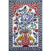 Armada Çini 40X60 Cm Ed 513 Sarı Sülünlü Eldekoru Çini Pano