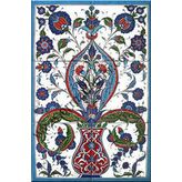 Armada Çini 40X60 Cm Ed 518 Saksılı Hançerli Eldekoru Çini Pano