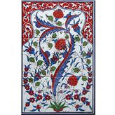 Armada Çini 40X60 Cm Ed 520 Hançer Yapraklı Eldekoru Çini Pano