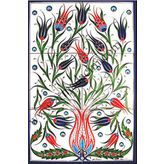 Armada Çini 40X60 Cm Ed 522 Lalezar Eldekoru Çini Pano