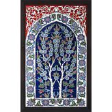 Armada Çini 60X100 cm Ed 620 Çift Hayatağacı Eldekoru Çini Pano
