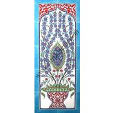 Armada Çini ED-702 40X100 Cm Göbekli Eldekoru Çini Pano