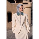 ARMANDA A Monogram Desen Eşarp - Gri