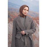 ARMANDA Cotton Monogram A Desen Eşarp - Kahve