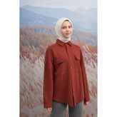 ARMANDA Cotton Monogram A Desen Eşarp - Krem