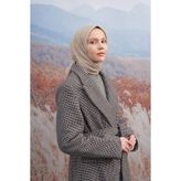 ARMANDA Cotton Monogram A Desen Eşarp - Taş