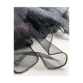 ARMANDA İpek Şal - Siyah Gri
