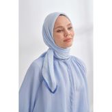 ARMANDA MÜSLİN BİYELİ EŞARP - BEBE MAVİSİ