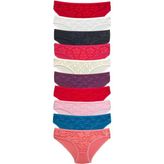 Armin Loretta S231 10 Adet Önü Dantelli Transparan Slip Külot