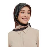 Armine 8620DS-05 Siyah Gri Eşarp