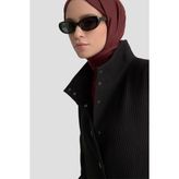 Armine Basic Örme Pardesü Siyah - 40