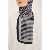 Armine Modal Şal - 4714-01 Siyah Gri