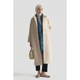 Armine Oversize Kaşe Manto Bej