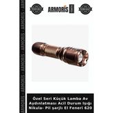 Armoris Özel Seri Küçük Lamba Av Aydınlatması Acil Durum Işığı Nikula- Pil Şarjlı El Feneri 620