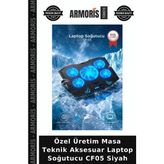 Armoris Özel Üretim Masa Teknik Aksesuar Laptop Soğutucu CF05 Siyah - Çok Renkli - Tek Ebat