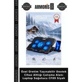 Armoris Özel Üretim Taşınabilir Destek Cihaz Altlığı Çalışma Alanı Laptop Soğutucu CF09 Siyah - Çok Renkli - Tek Ebat