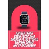 Armüz 49MM Akıllı Saat Amoled Ekranlı Kadın Erkek Kol Saati Plastik Kordon - Çok Renkli