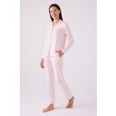 Arnetta Kadın Pembe Gömlek Pijama Takım