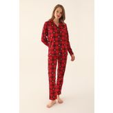 Arnetta Lacivert Kadın Gömlek Pijama