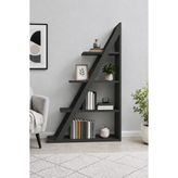 Arnetti Arven 4 Raflı Kitaplık Modern Tasarım Antrasit Suntalam Malzeme 100 cm Yükseklik