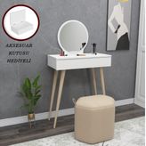 Arnetti Siena Beyaz Makyaj Masası