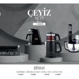 Arnica ST90010 Siyah 4'lü Çeyiz Seti
