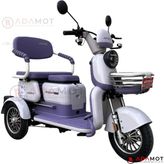 Arora Rüzgar New 650W 3 Tekerlekli Mor Elektrikli Motosiklet