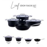 Arow Leaf Dokum 7 Parça Tencere Seti