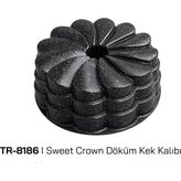 Arow Sweet Crown Siyah Döküm Kek Kalıbı