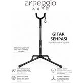 Arpeggio Arte Gitar Sehpası Standı - Katlanabilir Elektro Akustik Klasik Bas Gitar Saz Bağlama Ud Cümbüş Uyumlu - Tekli