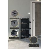 Arpelia Metal Ayakkabılık 3’lü Kilitli - Antrasit