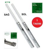 ARRAY TELESKOPİK İNCE BİLYALI ÇEKMECE RAYI 17 MM 438 MM